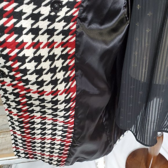 White/Black/Red Wallis Peacoat - Sz 4 (EUC) - Picture 10 of 12